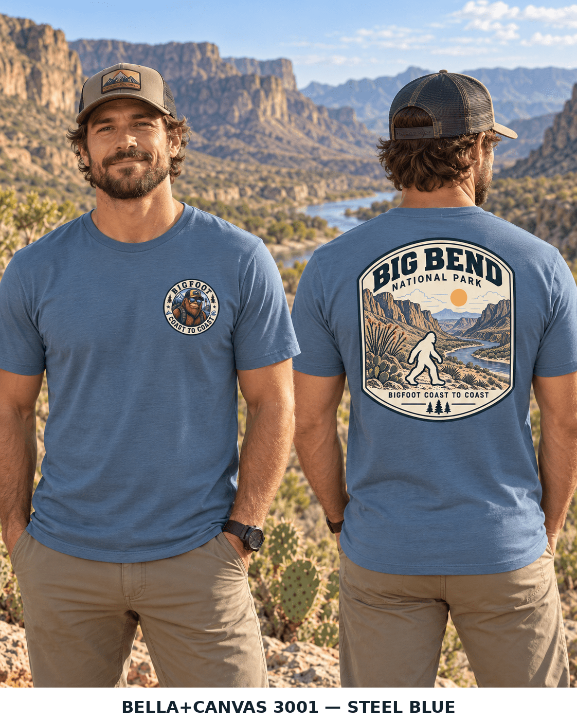 Big Bend Bigfoot National Park Shirt | Sasquatch Adventure Tee - Bigfoot Coast to Coast