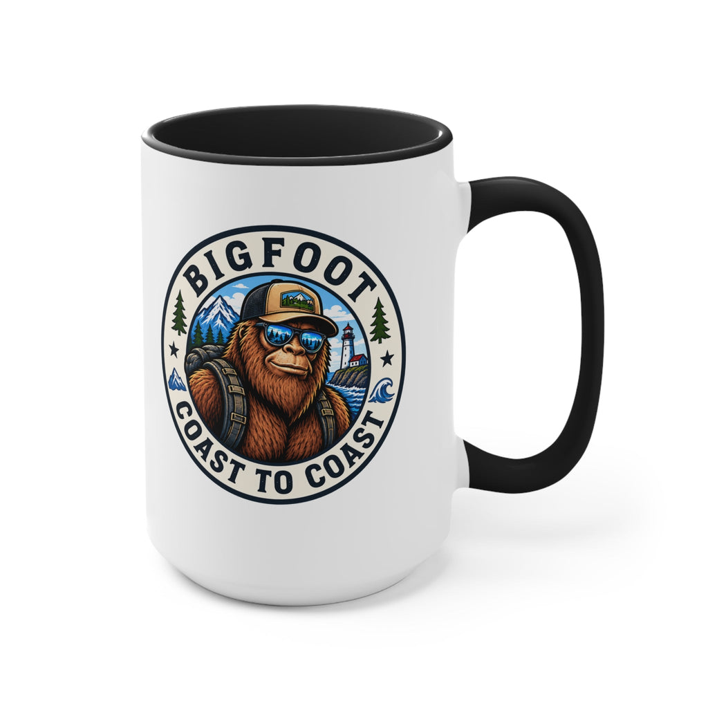 Bigfoot Coast to Coast Colored Accent Mug - Bigfoot Coast to Coast