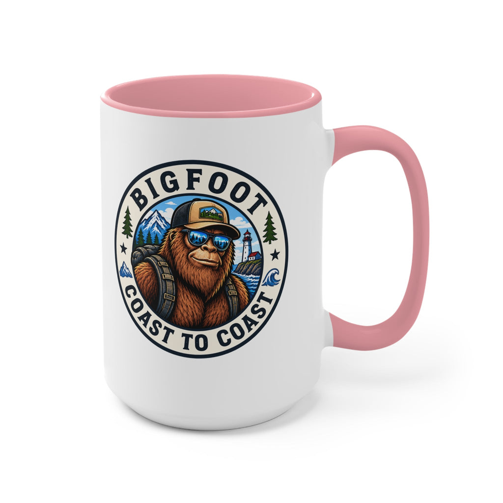 Bigfoot Coast to Coast Colored Accent Mug - Bigfoot Coast to Coast