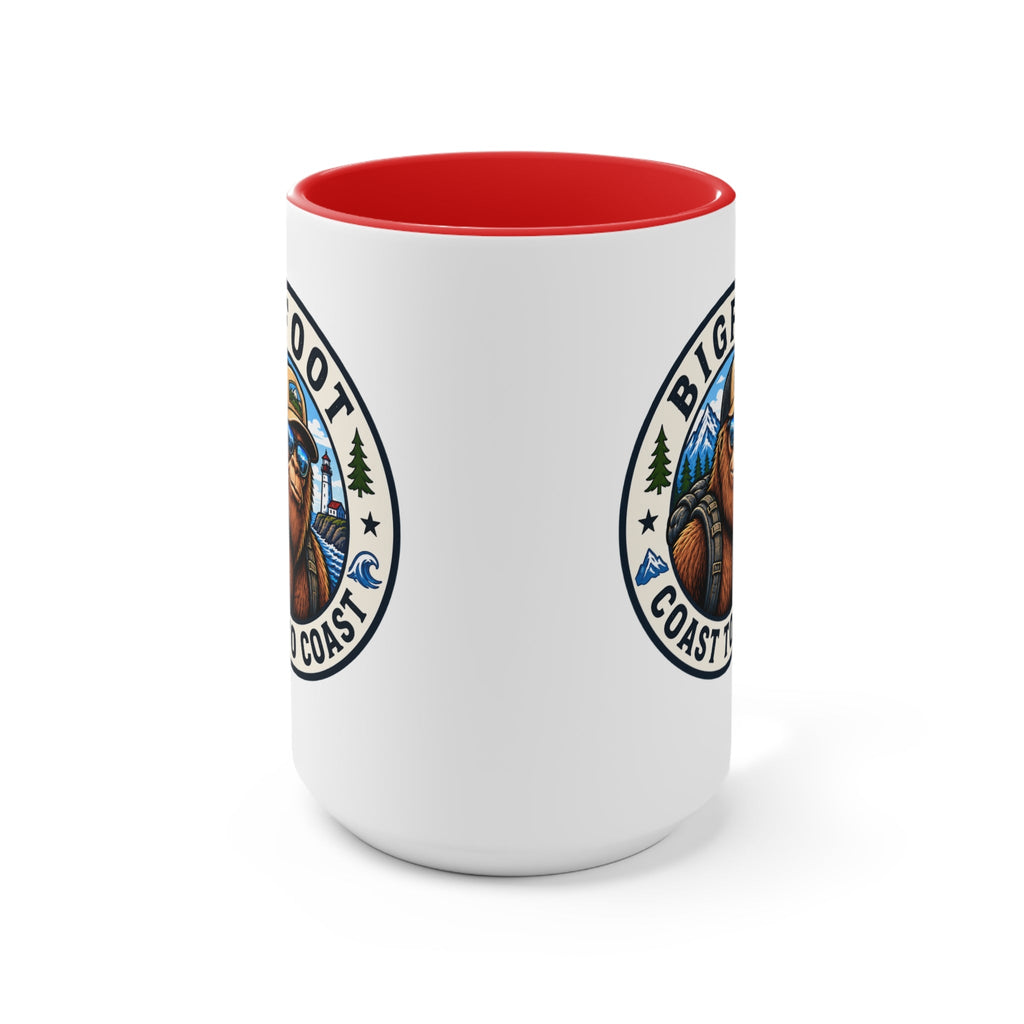 Bigfoot Coast to Coast Colored Accent Mug - Bigfoot Coast to Coast