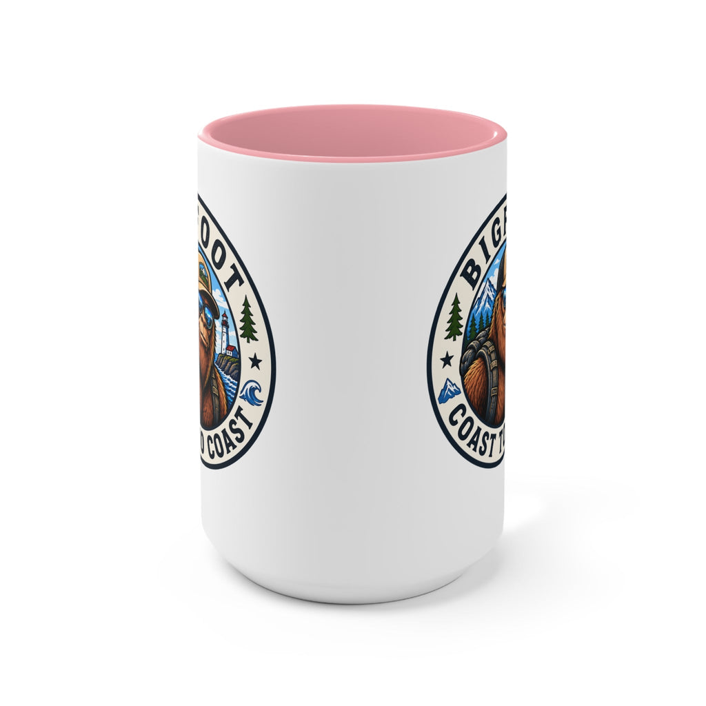 Bigfoot Coast to Coast Colored Accent Mug - Bigfoot Coast to Coast