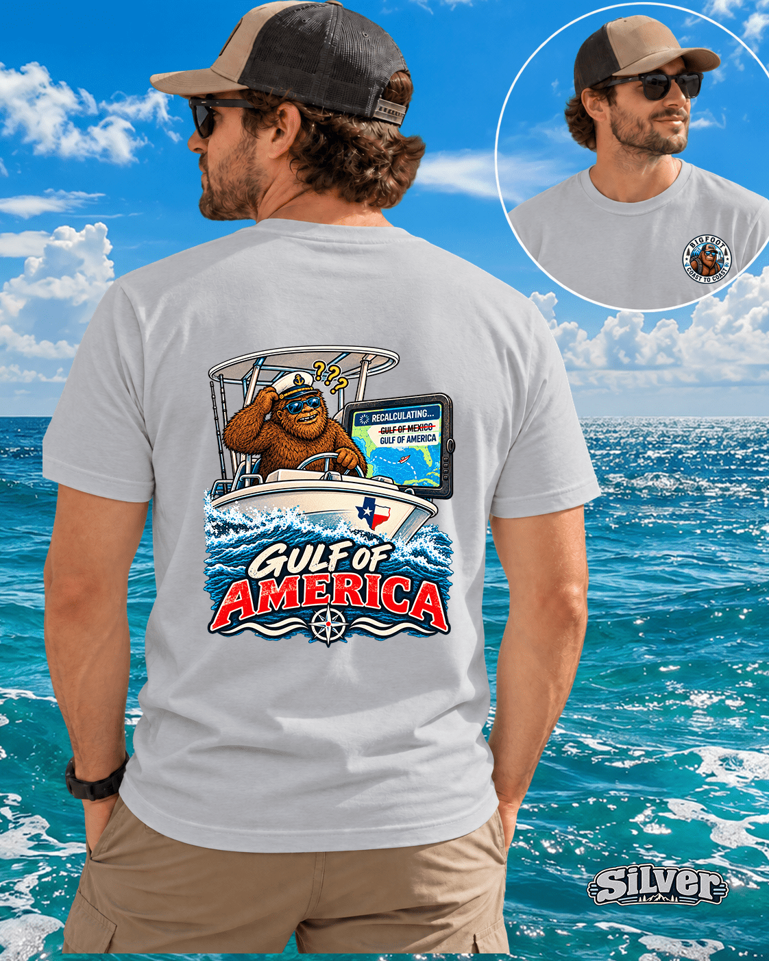 Bigfoot's Gulf of America Shirt - Bigfoot Coast to Coast