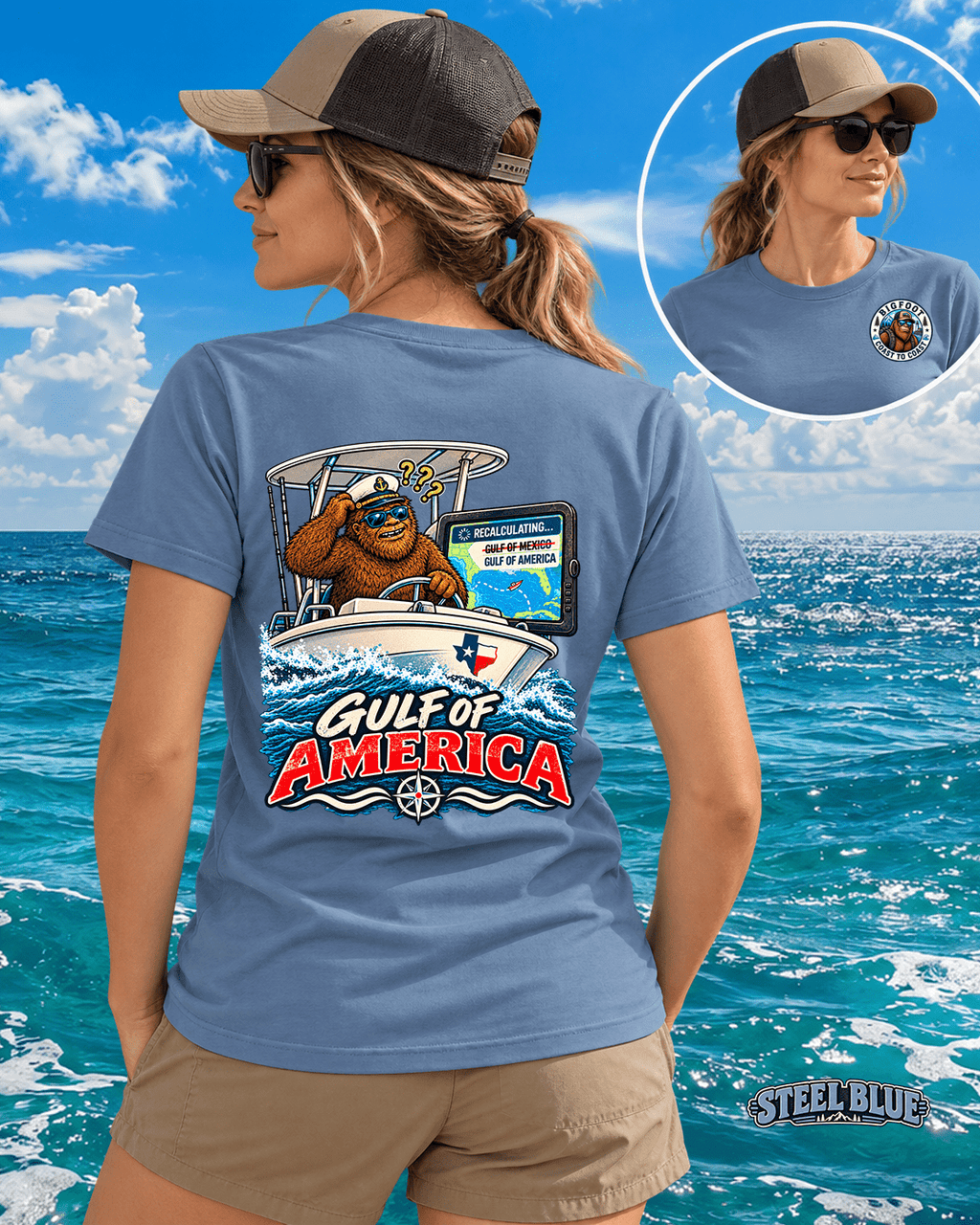 Bigfoot's Gulf of America Shirt - Bigfoot Coast to Coast