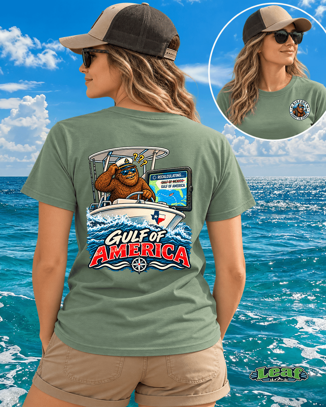 Bigfoot's Gulf of America Shirt - Bigfoot Coast to Coast