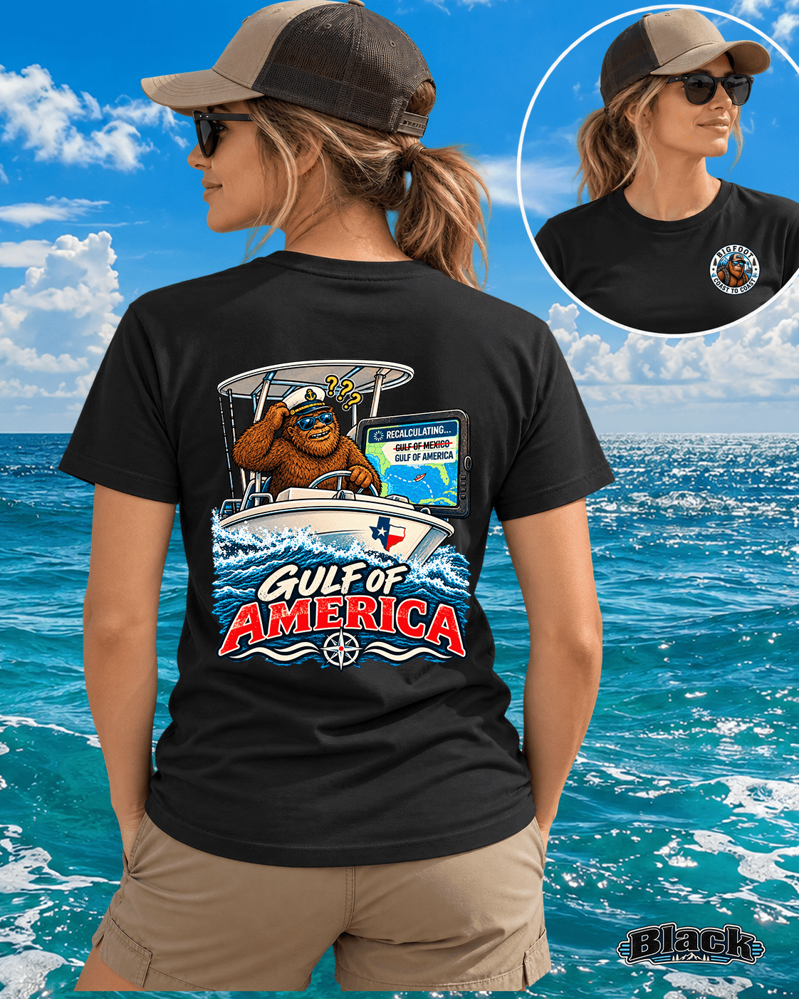 Bigfoot's Gulf of America Shirt - Bigfoot Coast to Coast