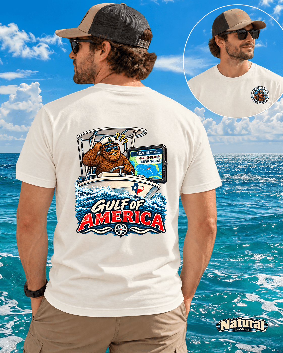 Bigfoot's Gulf of America Shirt - Bigfoot Coast to Coast