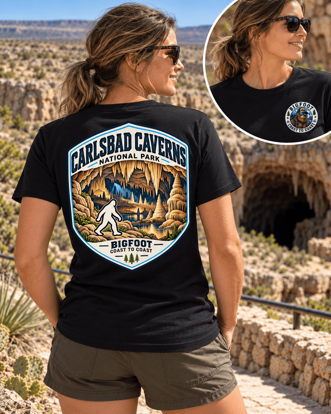 Carlsbad Caverns National Park Shirt - Bigfoot Coast to Coast