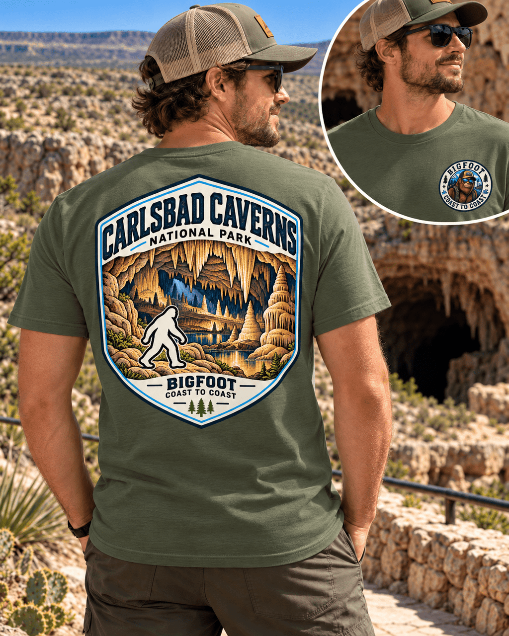 Carlsbad Caverns National Park Shirt - Bigfoot Coast to Coast