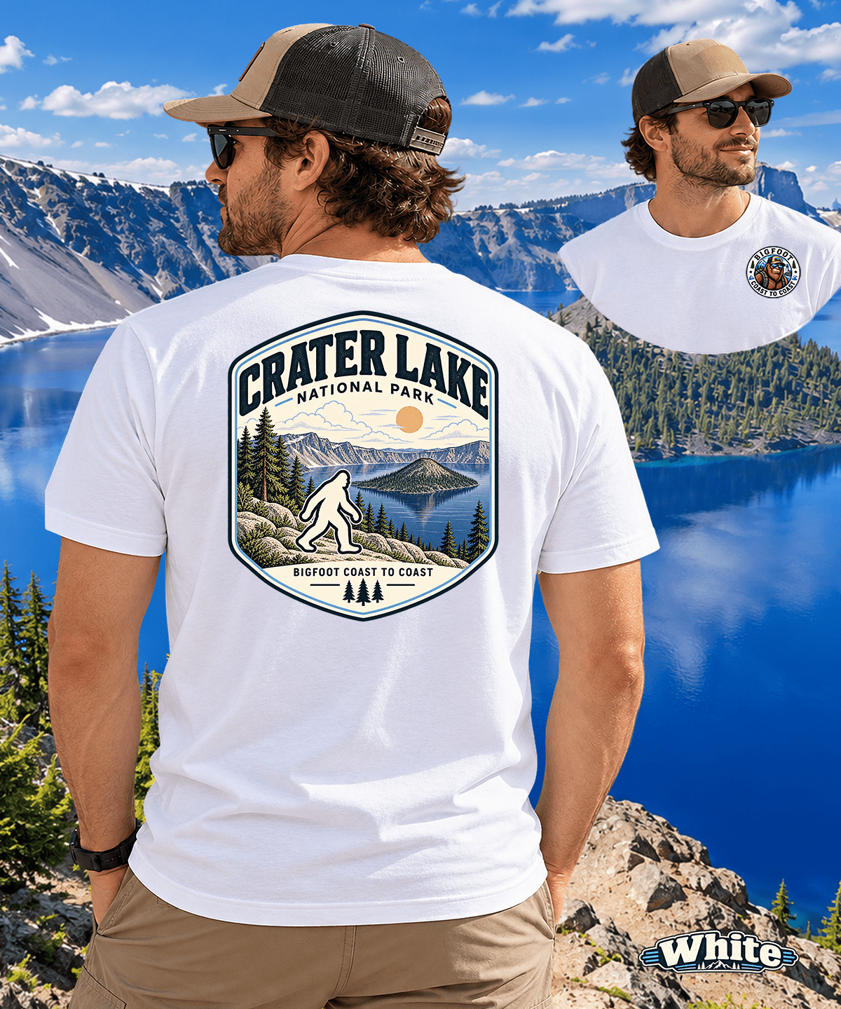 Crater Lake National Park Shirt - Bigfoot Coast to Coast
