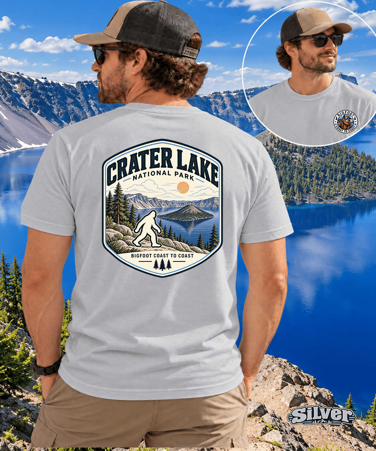 Crater Lake National Park Shirt - Bigfoot Coast to Coast