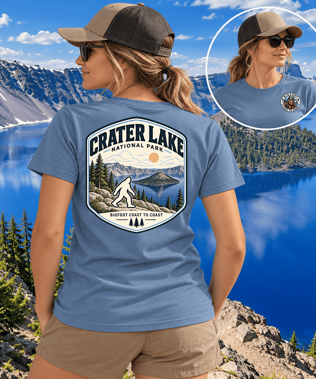 Crater Lake National Park Shirt - Bigfoot Coast to Coast