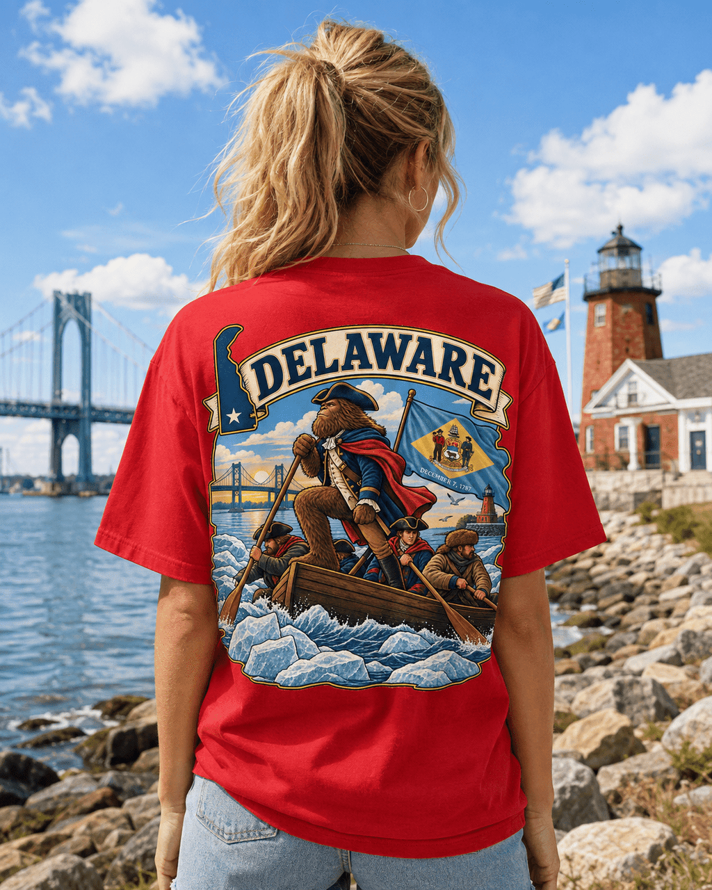 Delaware Bigfoot T-Shirt - Washington - Bigfoot Coast to Coast
