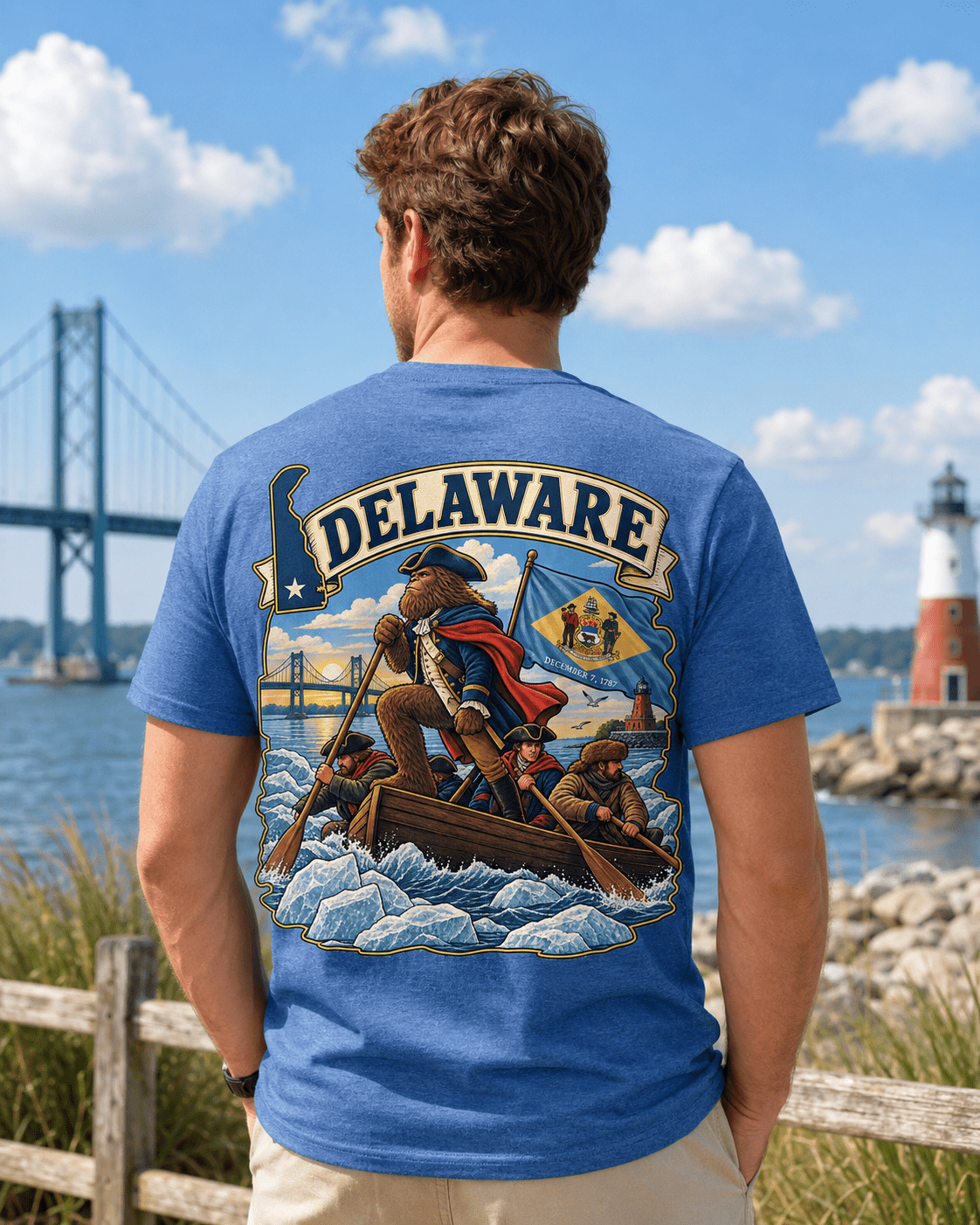 Delaware Bigfoot T-Shirt - Washington - Bigfoot Coast to Coast