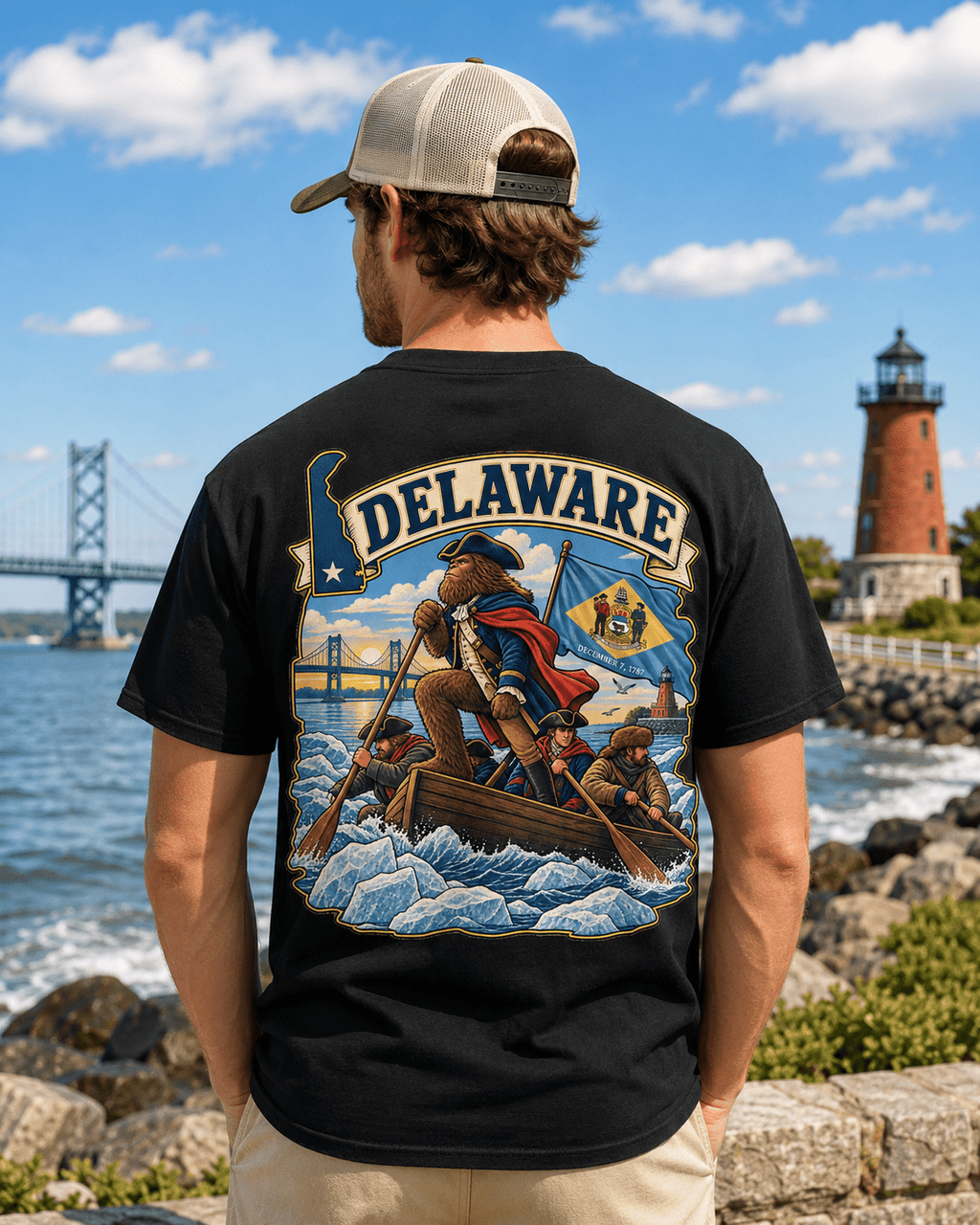 Delaware Bigfoot T-Shirt - Washington - Bigfoot Coast to Coast