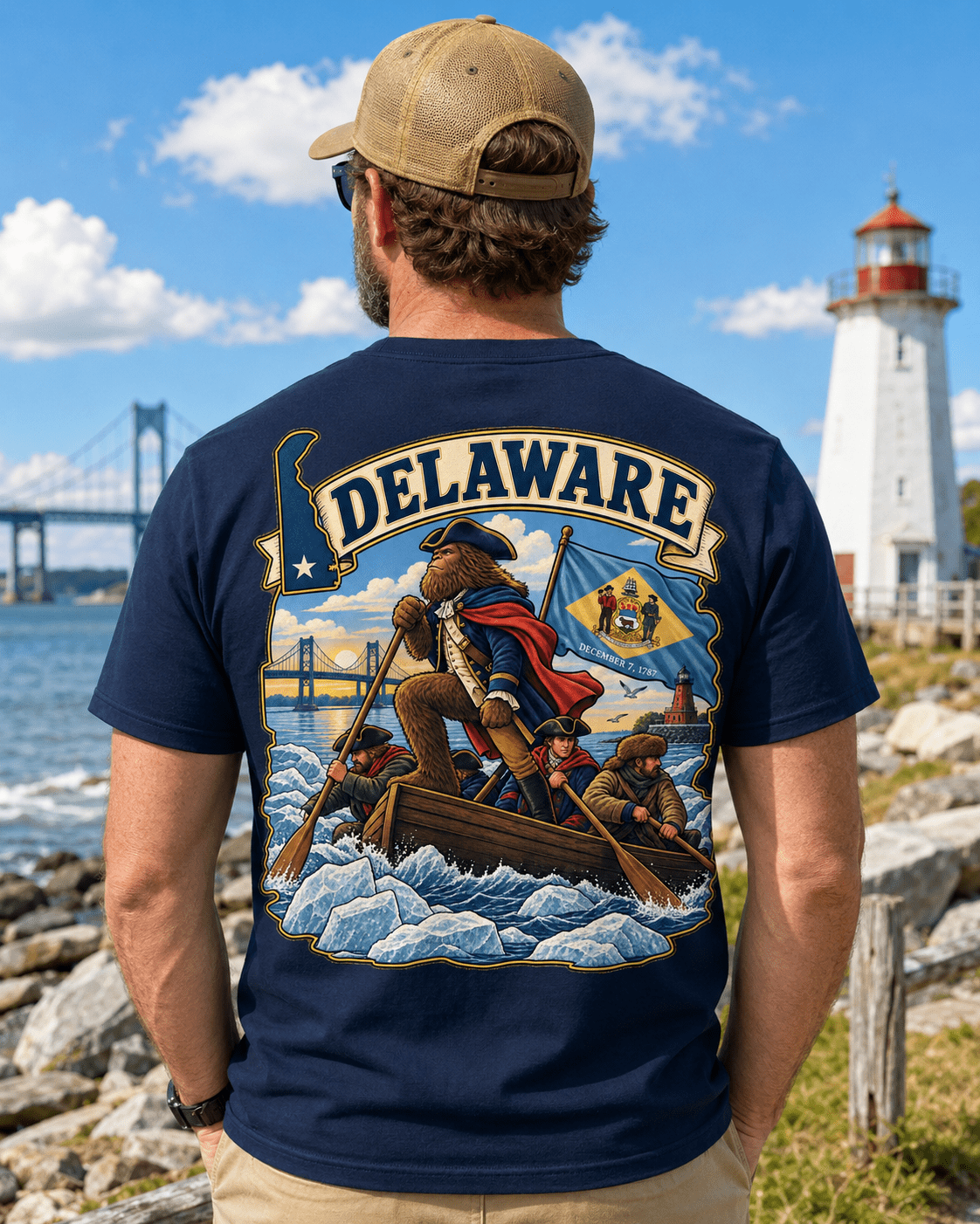 Delaware Bigfoot T-Shirt - Washington - Bigfoot Coast to Coast
