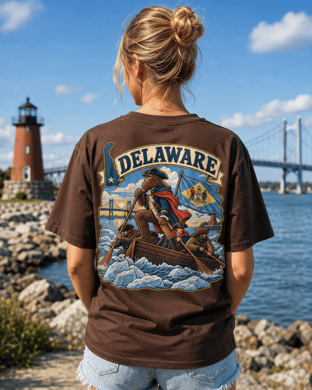 Delaware Bigfoot T-Shirt - Washington - Bigfoot Coast to Coast