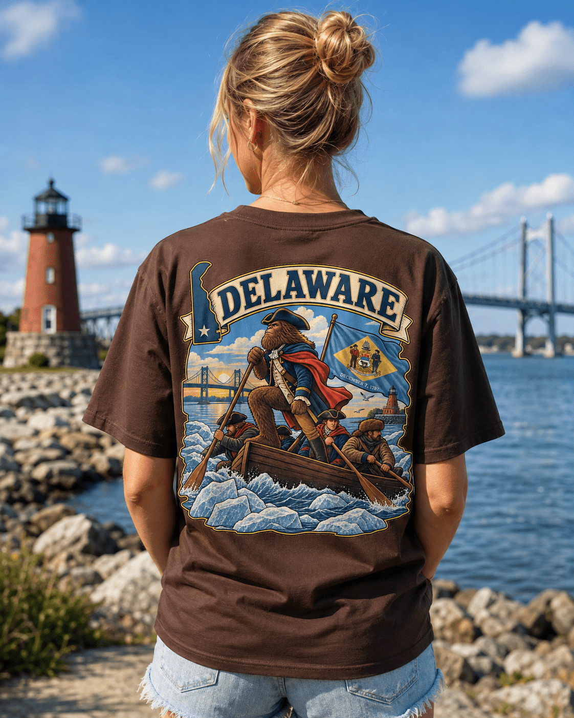 Delaware Bigfoot T-Shirt - Washington - Bigfoot Coast to Coast