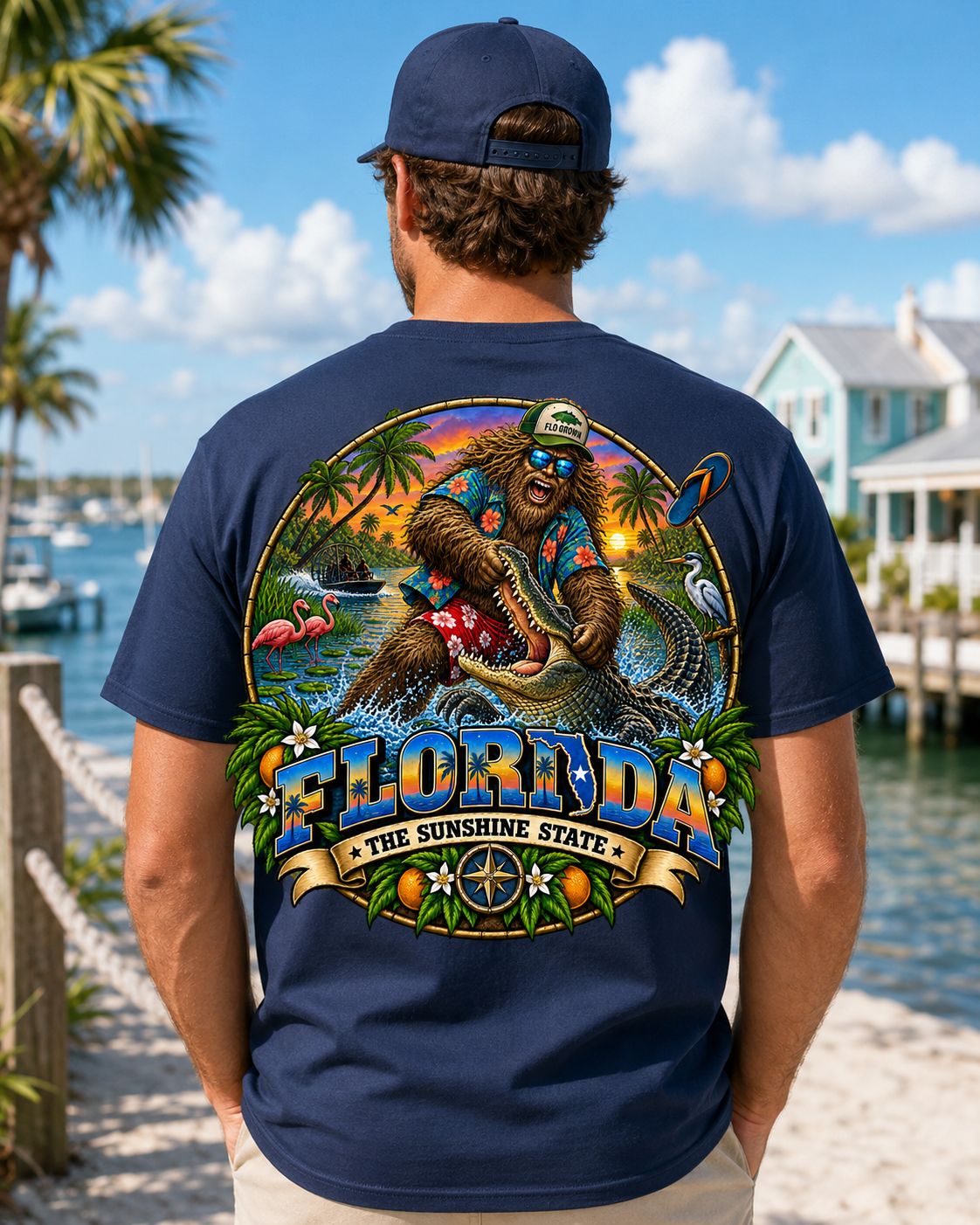 Florida Bigfoot T-Shirt - Alligator - Bigfoot Coast to Coast