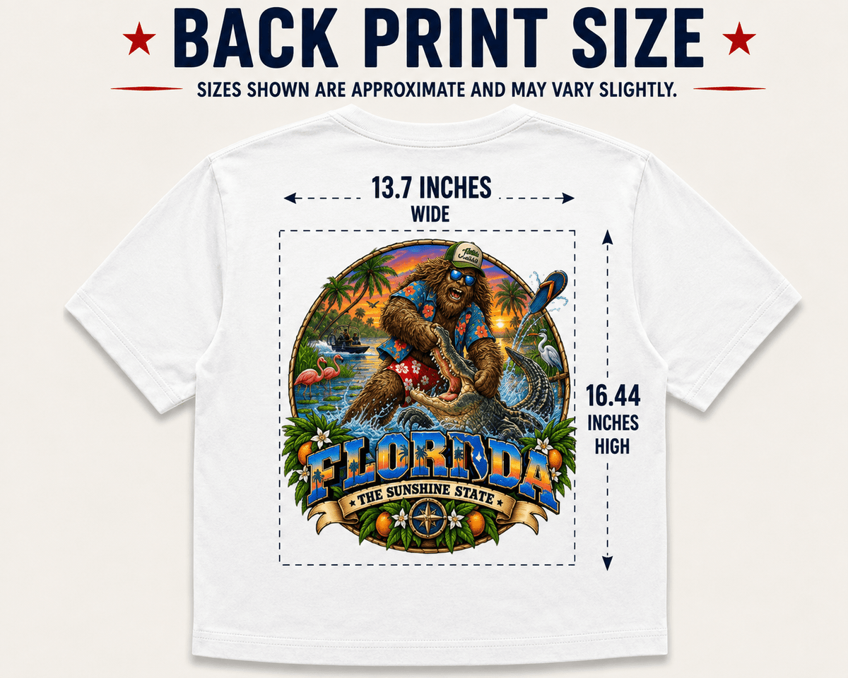 Florida Bigfoot T-Shirt - Alligator - Bigfoot Coast to Coast