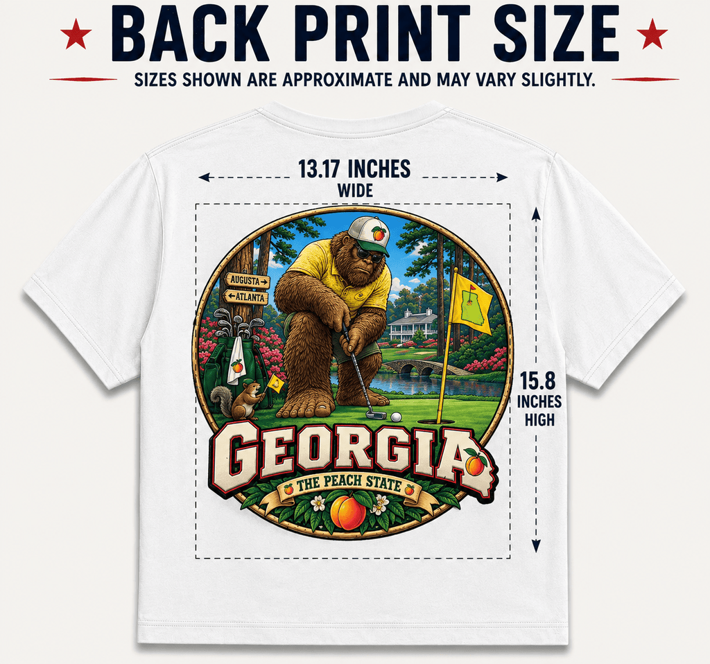 Georgia Bigfoot T-Shirt - Golf - Bigfoot Coast to Coast