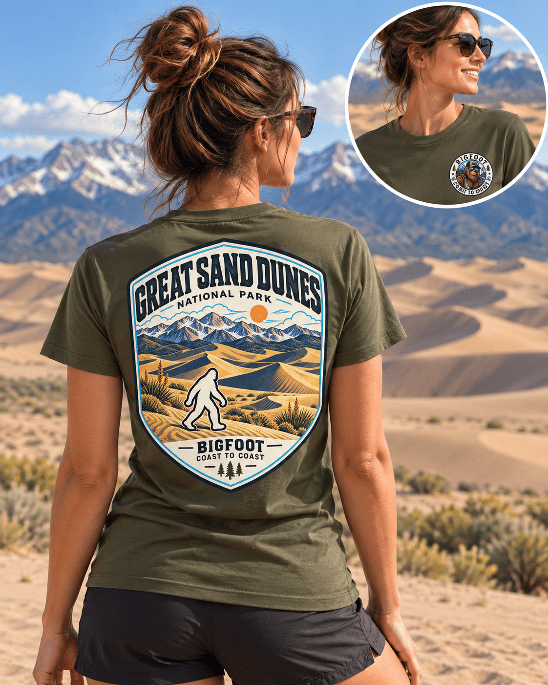Great Sand Dunes National Park Shirt - Bigfoot Coast to Coast