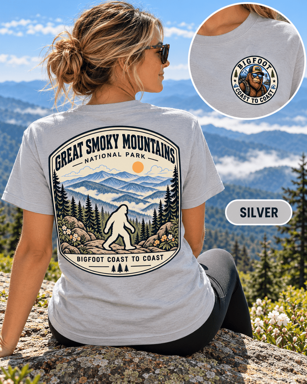 Great Smoky Mountain Bigfoot National Park Shirt | Sasquatch Adventure Tee - Bigfoot Coast to Coast