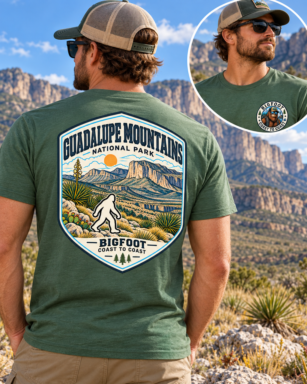 Guadalupe Mountains National Park Shirt - Bigfoot Coast to Coast