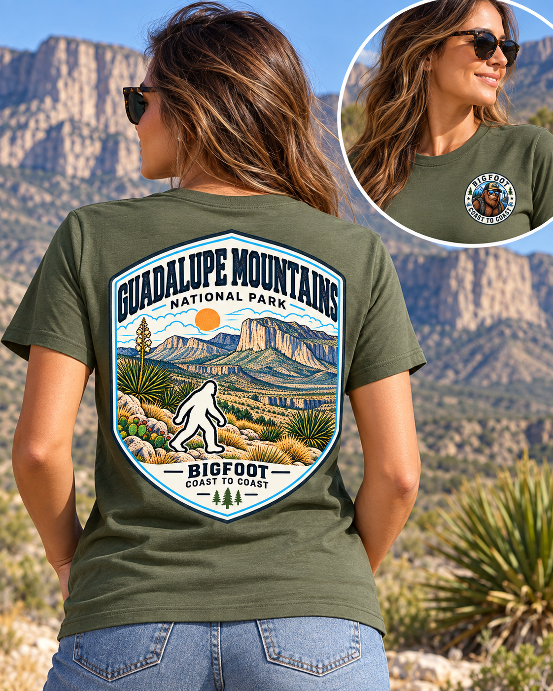Guadalupe Mountains National Park Shirt - Bigfoot Coast to Coast