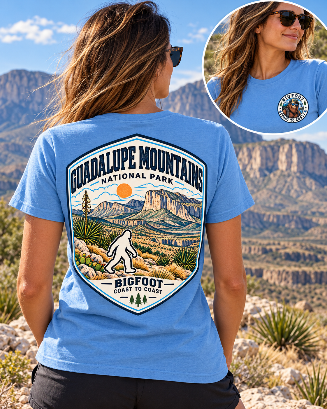 Guadalupe Mountains National Park Shirt - Bigfoot Coast to Coast