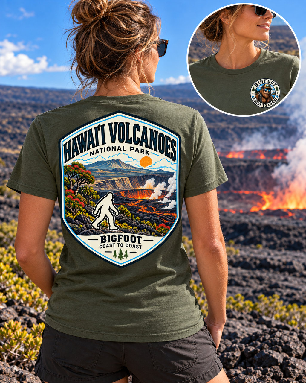 Hawaii Volcanoes National Park Shirt - Bigfoot Coast to Coast