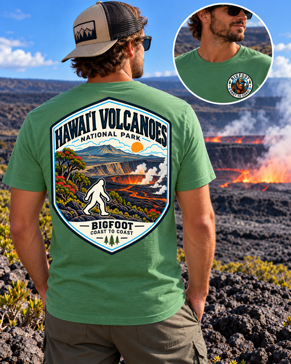 Hawaii Volcanoes National Park Shirt - Bigfoot Coast to Coast