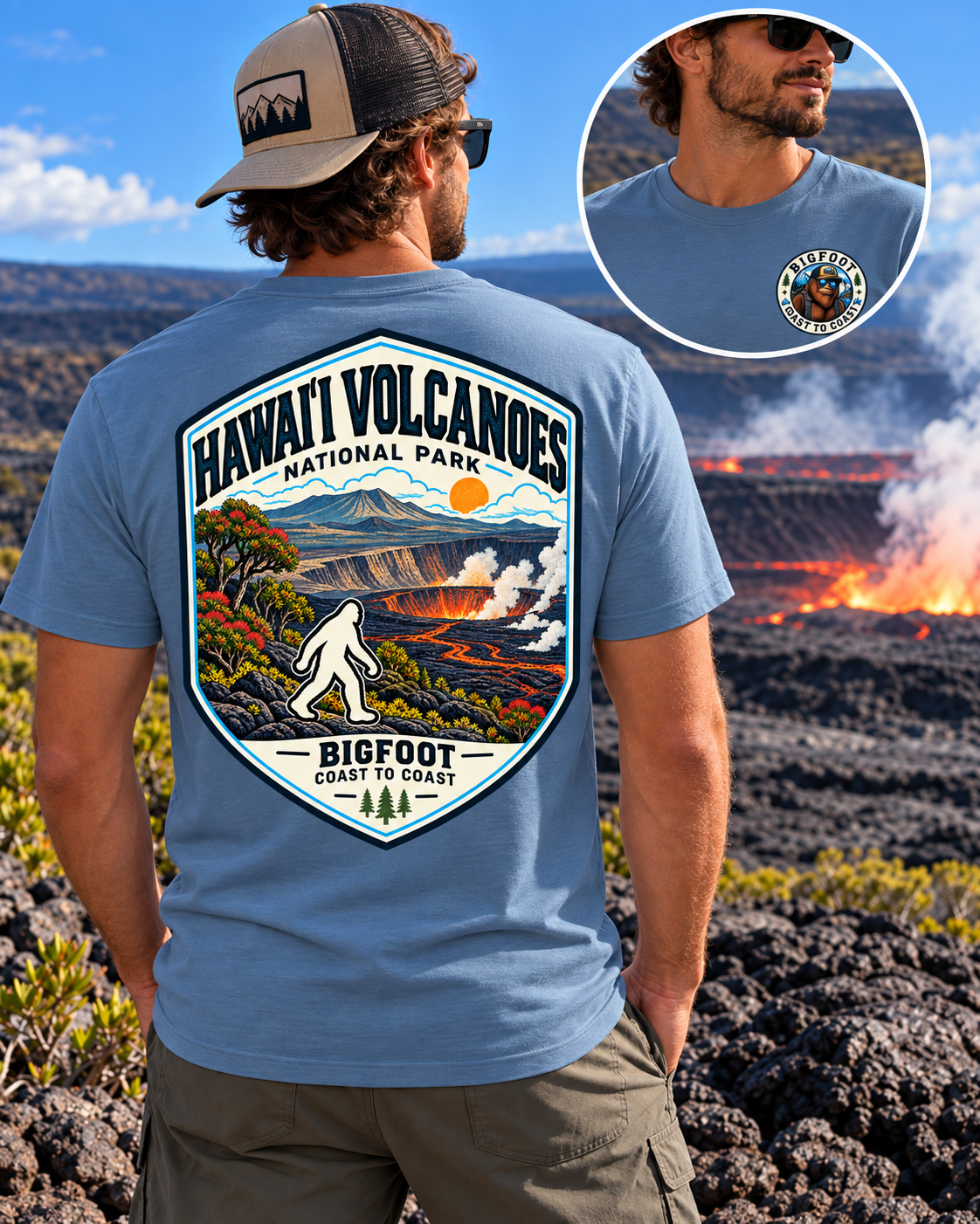 Hawaii Volcanoes National Park Shirt - Bigfoot Coast to Coast