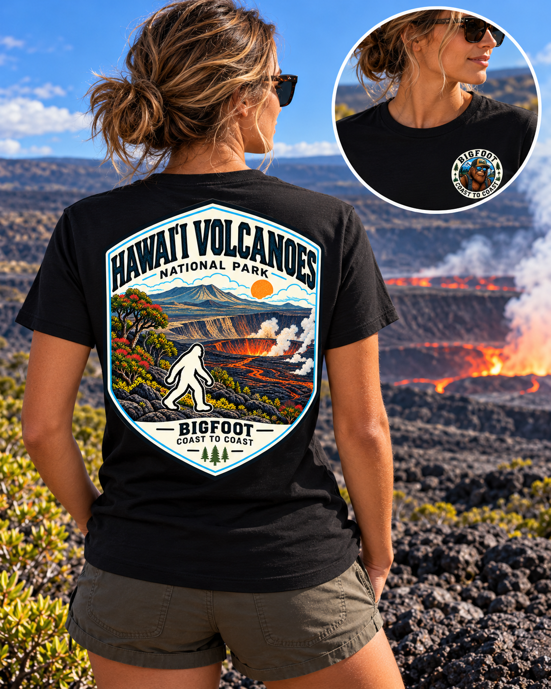 Hawaii Volcanoes National Park Shirt - Bigfoot Coast to Coast