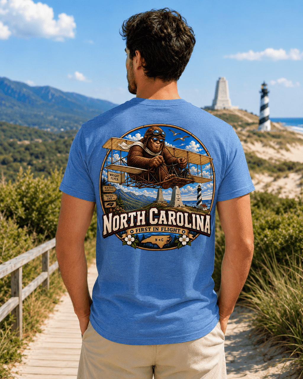 North Carolina Bigfoot T-Shirt - Bigfoot Coast to Coast