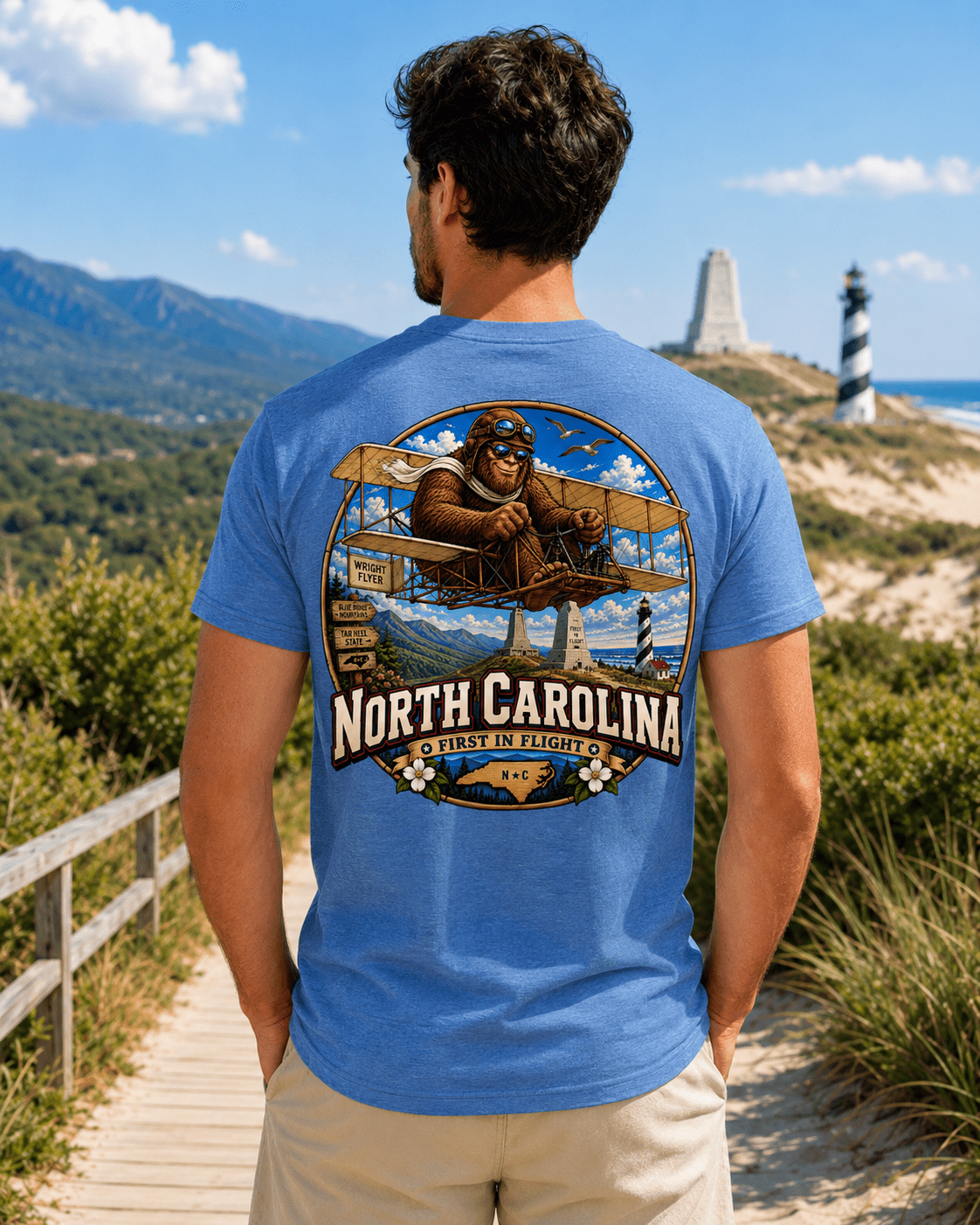North Carolina Bigfoot T-Shirt - Bigfoot Coast to Coast