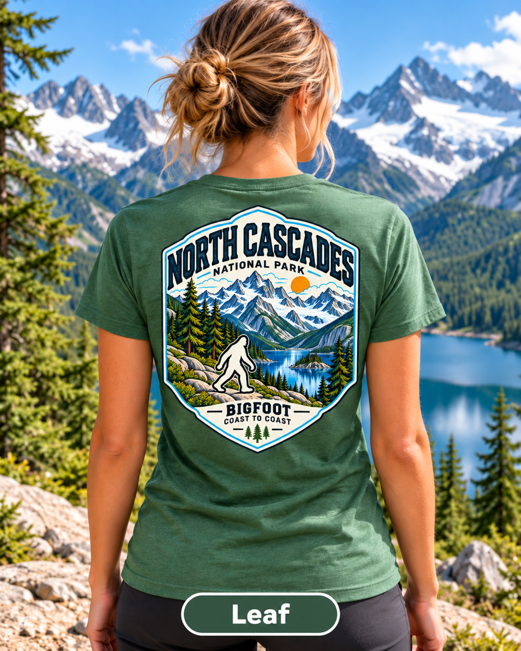 North Cascades National Park Shirt - Bigfoot Coast to Coast
