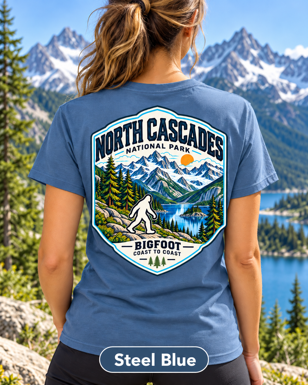 North Cascades National Park Shirt - Bigfoot Coast to Coast