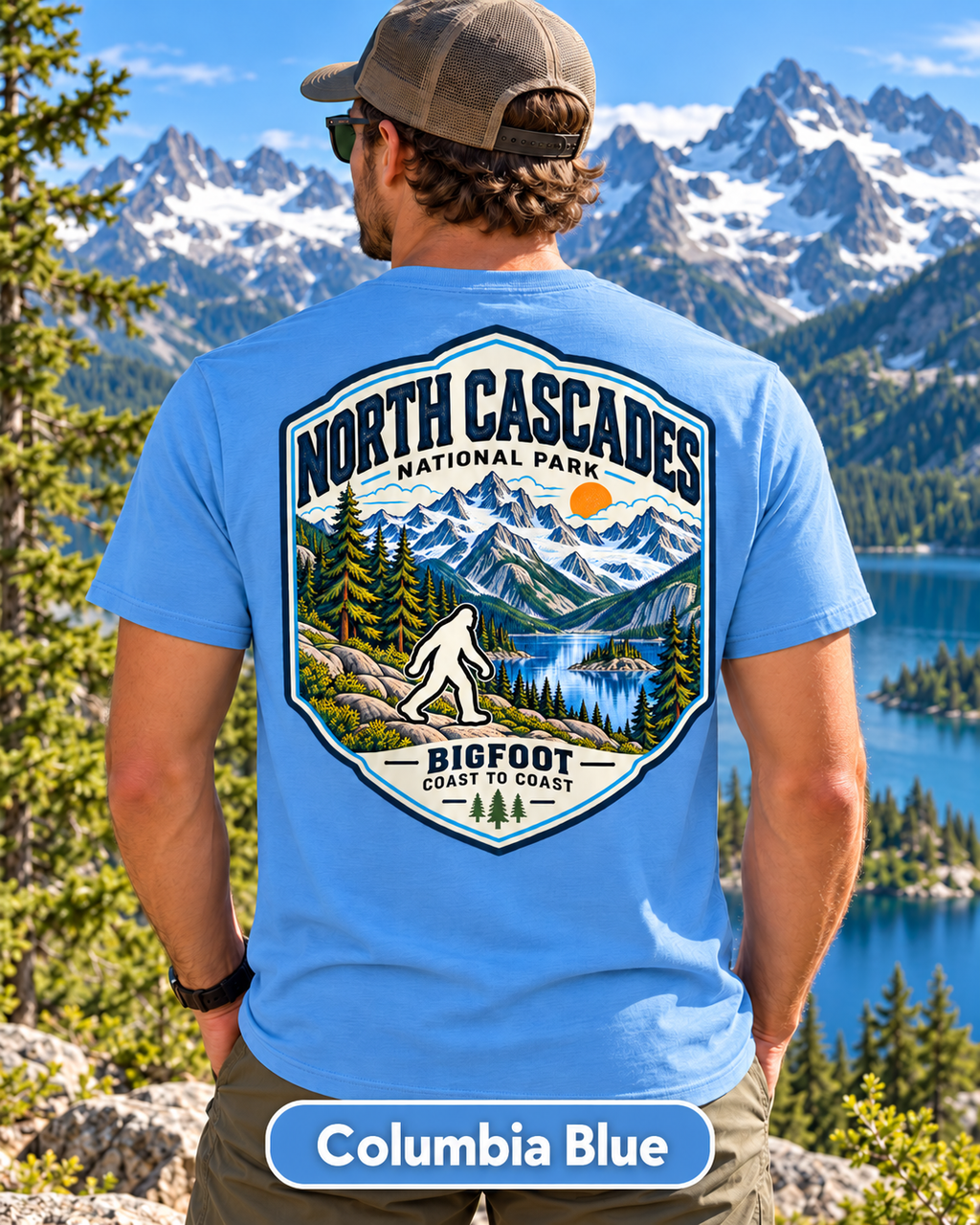 North Cascades National Park Shirt - Bigfoot Coast to Coast
