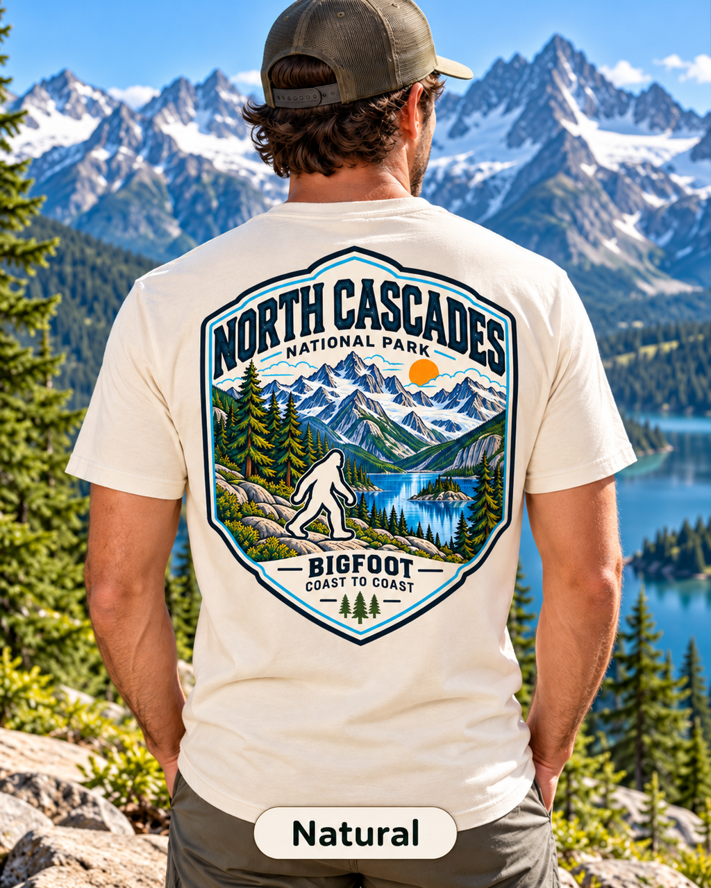North Cascades National Park Shirt - Bigfoot Coast to Coast