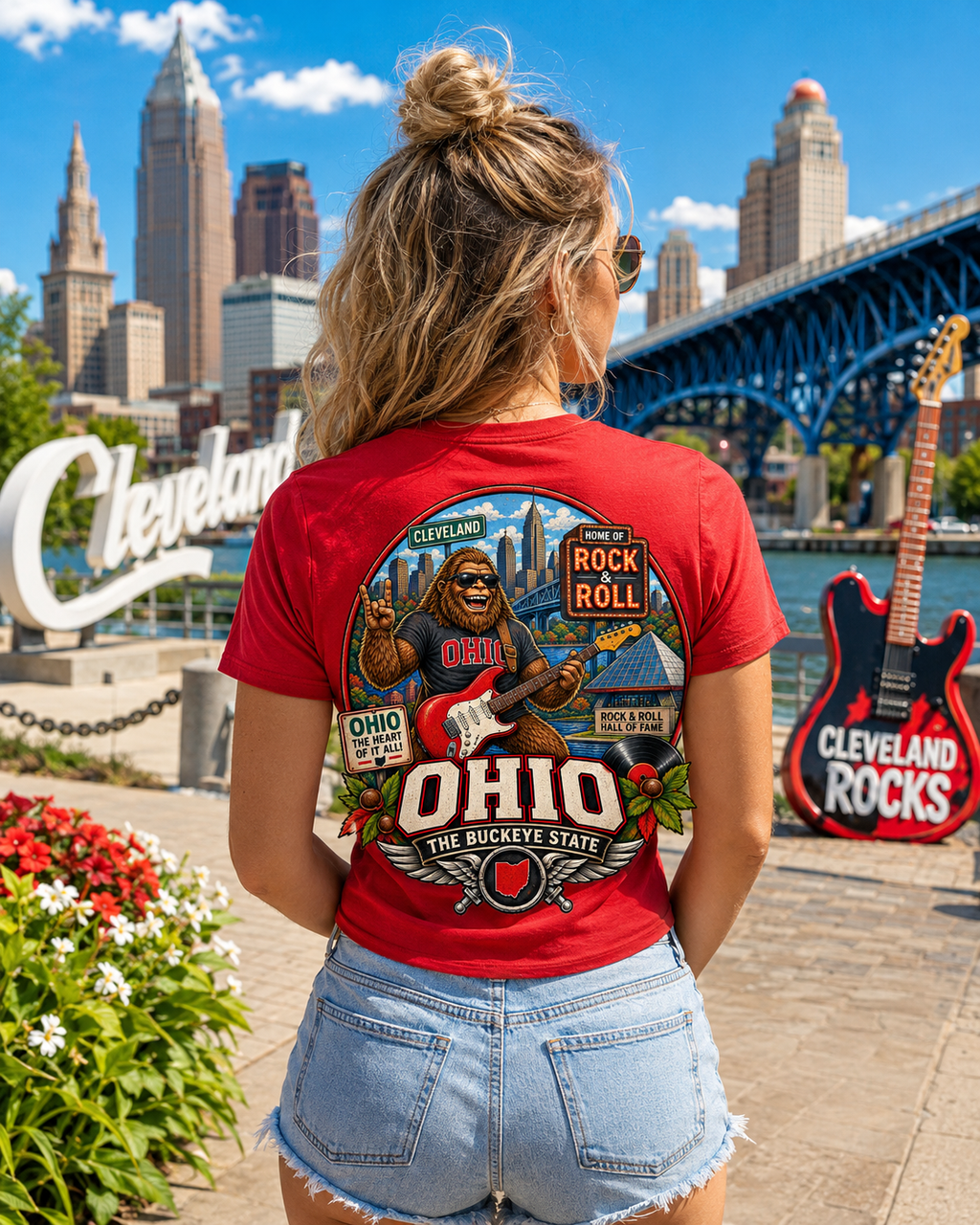 Ohio Bigfoot T-Shirt - Rock 'n' Roll - Bigfoot Coast to Coast