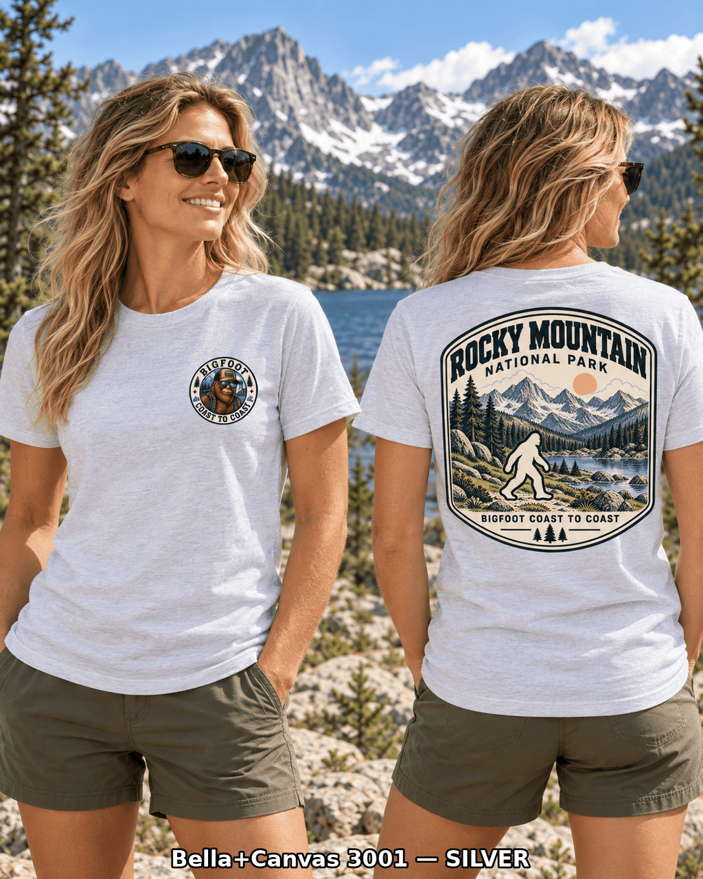 Rocky Mountain Bigfoot National Park Shirt | Sasquatch Adventure Tee - Bigfoot Coast to Coast