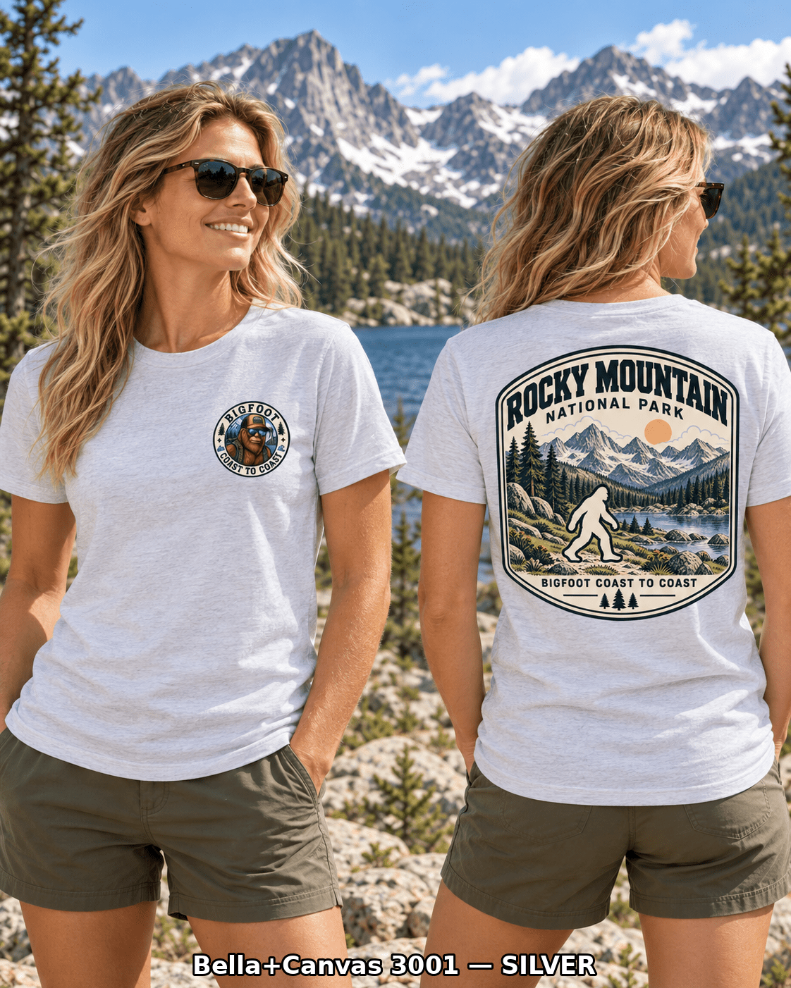 Rocky Mountain Bigfoot National Park Shirt | Sasquatch Adventure Tee - Bigfoot Coast to Coast