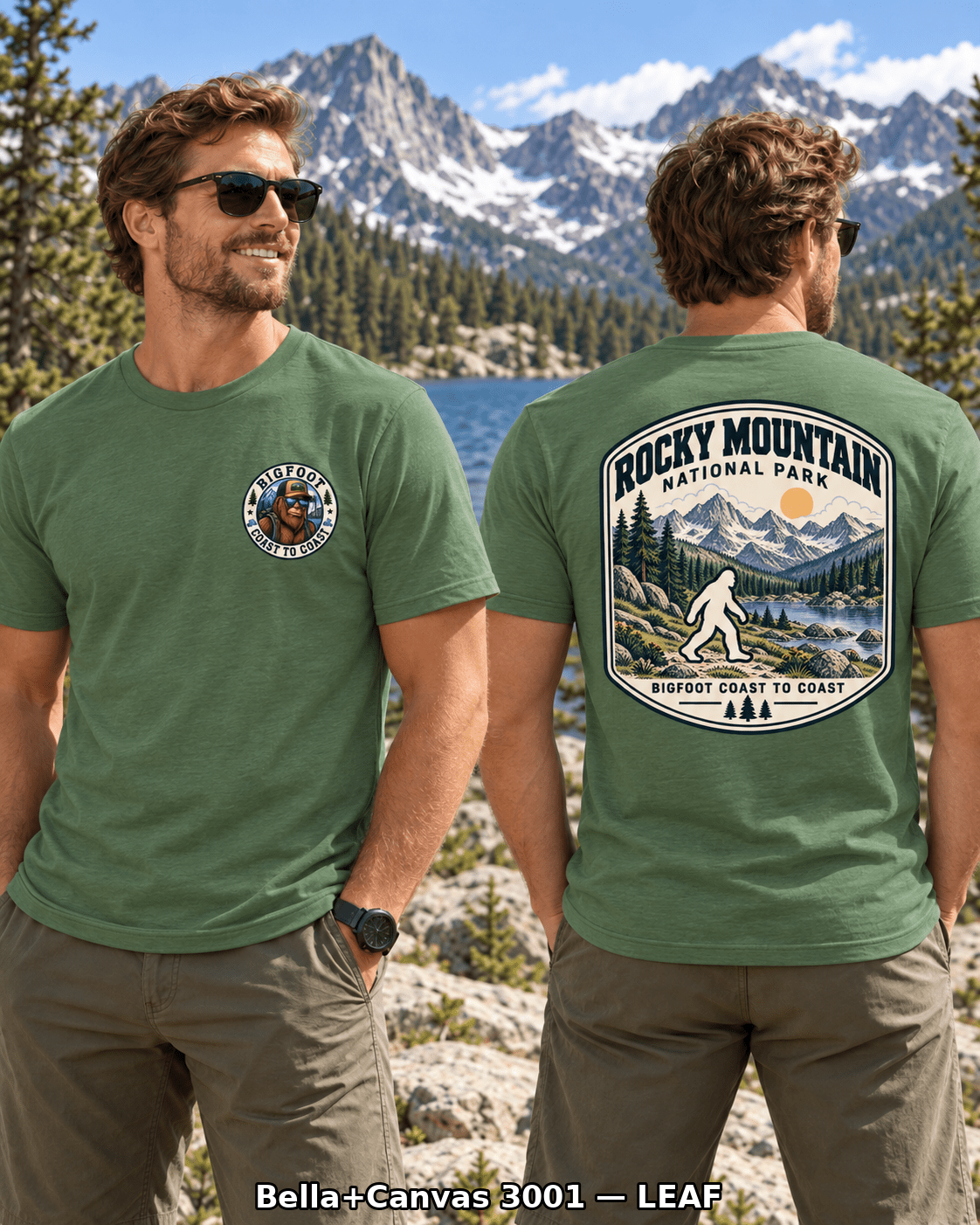 Rocky Mountain Bigfoot National Park Shirt | Sasquatch Adventure Tee - Bigfoot Coast to Coast