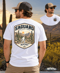Vintage Saguaro National Park Bigfoot Badge Patch - Retro Desert Design - Bigfoot Coast to Coast