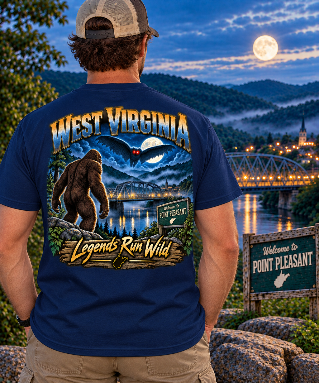 West Virginia Bigfoot T-Shirt - Devil - Bigfoot Coast to Coast