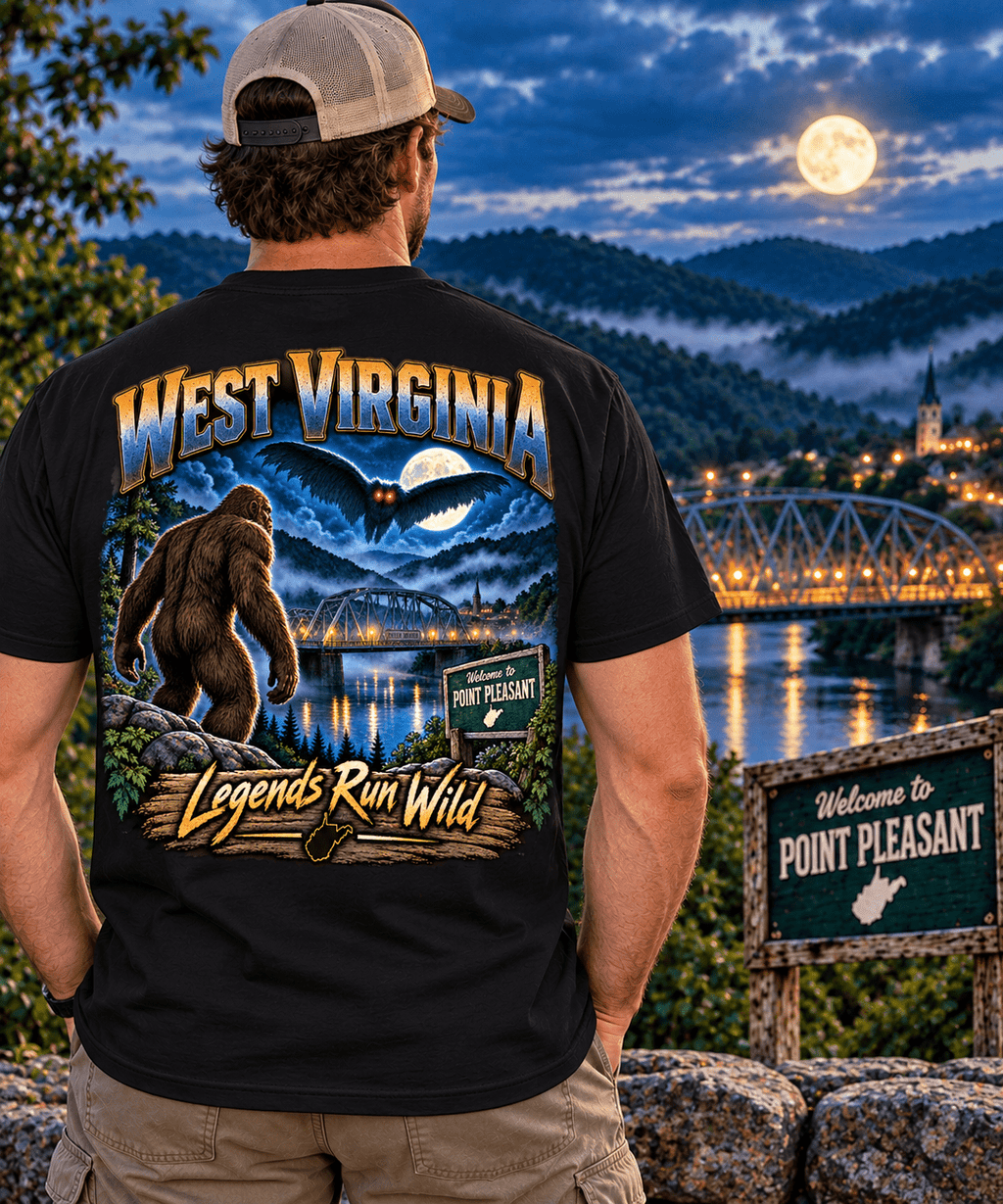 West Virginia Bigfoot T-Shirt - Devil - Bigfoot Coast to Coast