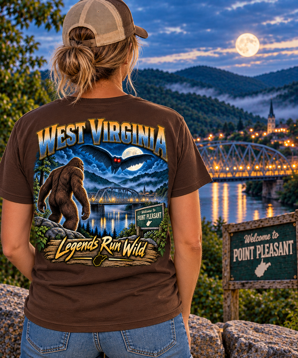 West Virginia Bigfoot T-Shirt - Devil - Bigfoot Coast to Coast