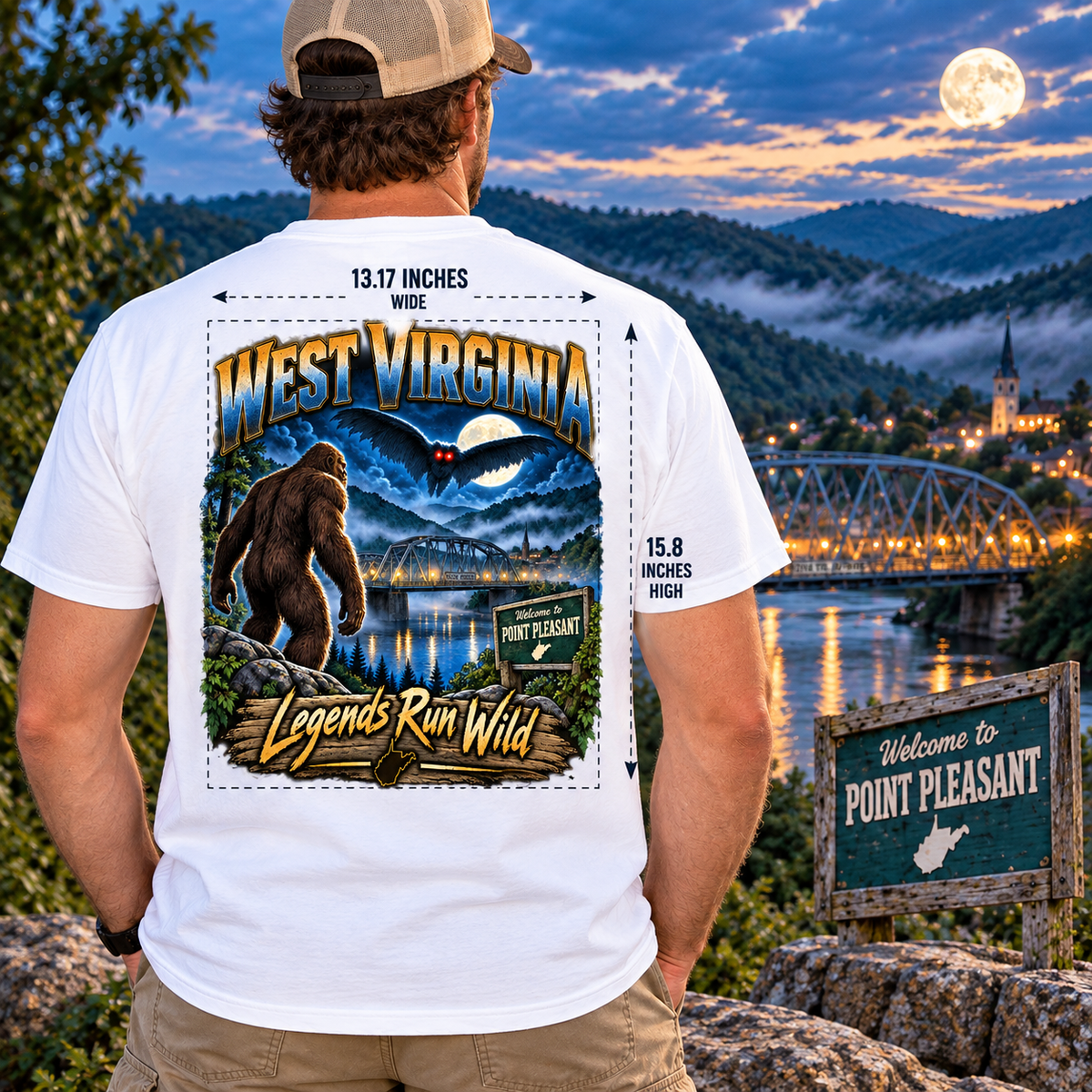 West Virginia Bigfoot T-Shirt - Devil - Bigfoot Coast to Coast
