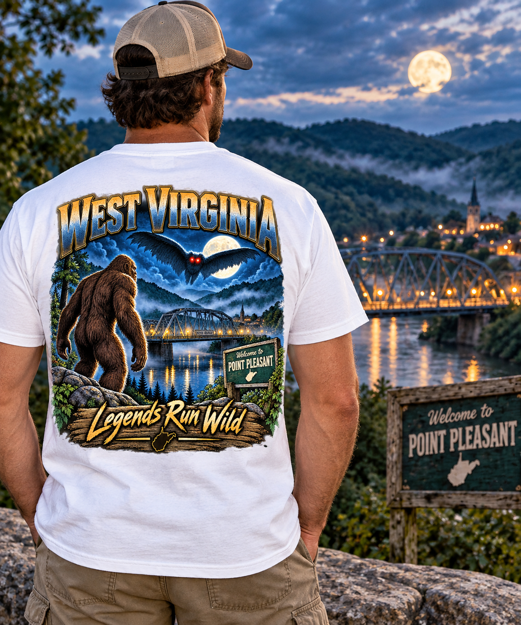 West Virginia Bigfoot T-Shirt - Devil - Bigfoot Coast to Coast
