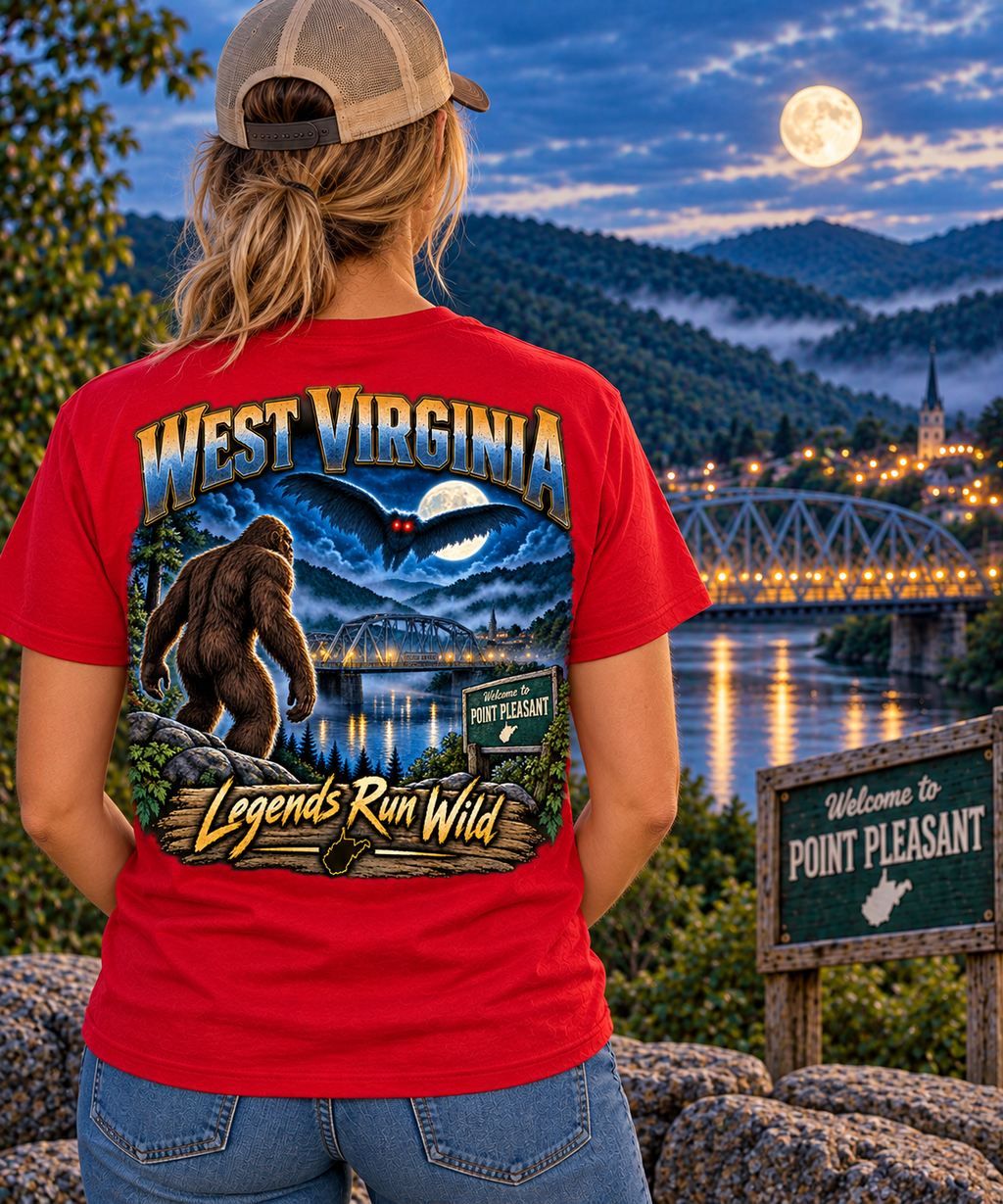 West Virginia Bigfoot T-Shirt - Devil - Bigfoot Coast to Coast